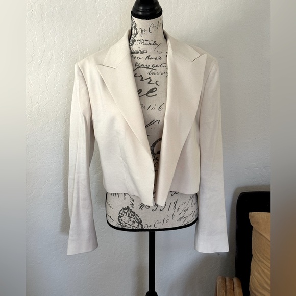 Frame cropped ivory colored jacket size M - Picture 1 of 4